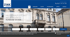 Desktop Screenshot of immozink.de