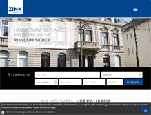 Tablet Screenshot of immozink.de